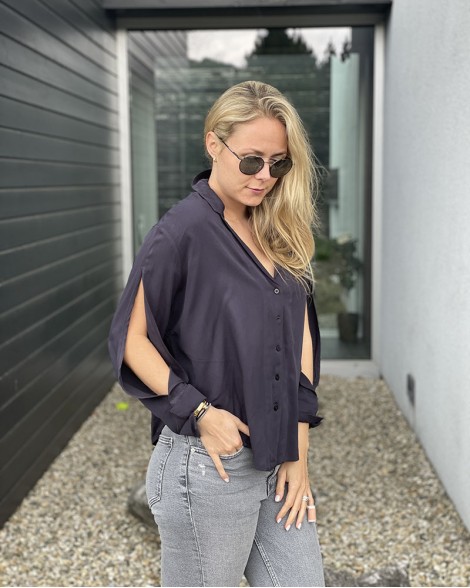 Košile dámská OneTeaspoon SIG MARGAUX tmavě modrá